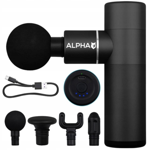 PISTOLET DO MASAŻU DO PLECÓW MASAŻER CIAŁA MASSAGE GUN PRO ALPHA