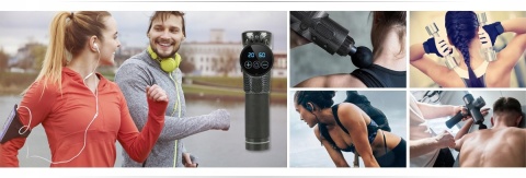 PISTOLET DO MASAŻU DO PLECÓW MASAŻER CIAŁA MASSAGE GUN PRO ALPHA