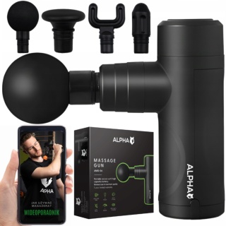 PISTOLET DO MASAŻU MASAŻER GUN PRO ALPHA DO PLECÓW CIAŁA MASSAGE