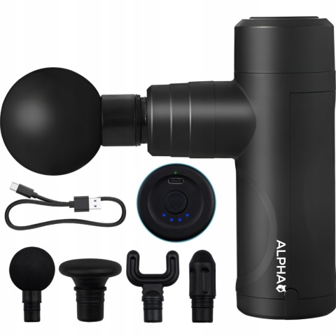 PISTOLET DO MASAŻU MASAŻER GUN PRO ALPHA DO PLECÓW CIAŁA MASSAGE