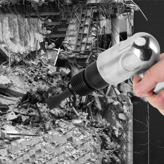 PNEUMATYCZNY MŁOT UDAROWY DO USUWANIA RDZY, 4 CZĘŚCI ZESTAW, STOP ALUMINIUM