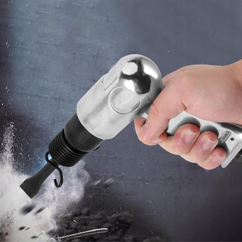 PNEUMATYCZNY MŁOT UDAROWY DO USUWANIA RDZY, 4 CZĘŚCI ZESTAW, STOP ALUMINIUM