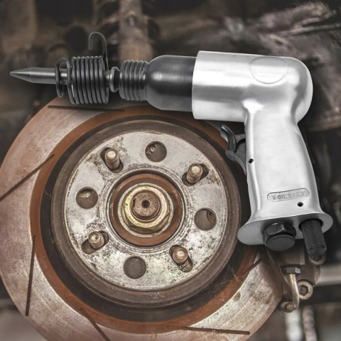 PNEUMATYCZNY MŁOT UDAROWY DO USUWANIA RDZY, 4 CZĘŚCI ZESTAW, STOP ALUMINIUM