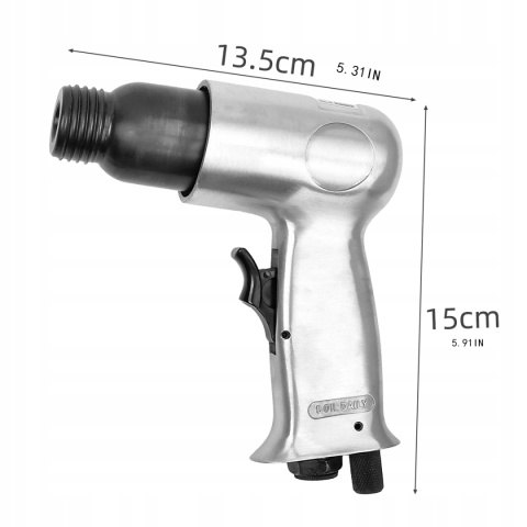 PNEUMATYCZNY MŁOT UDAROWY DO USUWANIA RDZY, 4 CZĘŚCI ZESTAW, STOP ALUMINIUM