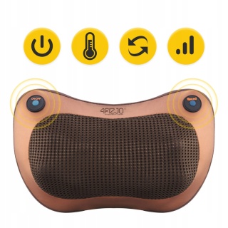 PODUSZKA MASUJĄCA KARK CIAŁO PLECY NOGI SHIATSU MASAŻER GRZEJĄCY PLECÓW