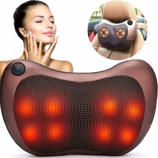 PODUSZKA MASUJĄCA MASAŻER NA BÓLE KRĘGOSŁUPA 2W1 SHIATSU PLECY CIAŁO KARK