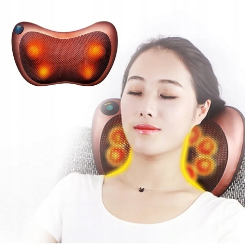 PODUSZKA MASUJĄCA MASAŻER NA BÓLE KRĘGOSŁUPA 2W1 SHIATSU PLECY CIAŁO KARK