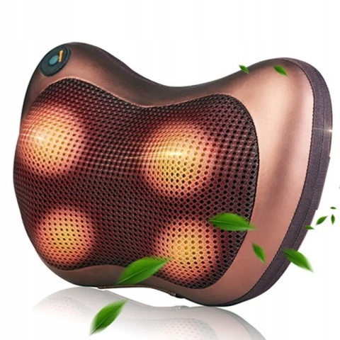 PODUSZKA MASUJĄCA MASAŻER NA BÓLE KRĘGOSŁUPA 2W1 SHIATSU PLECY CIAŁO KARK