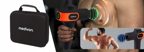 Pistolet masujący Medivon Gun Vital masażer ręczny do masażu ciała