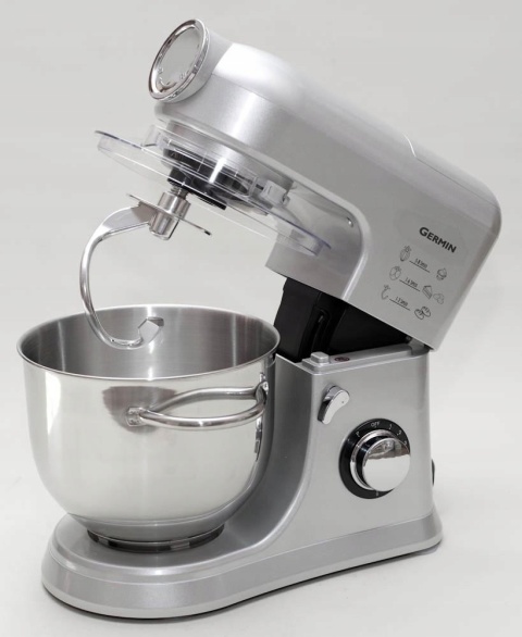 ROBOT KUCHENNY GERMIN 1500W PLANETARNY MIKSER 5,5L Z POKRYWA 4 MIESZADŁA