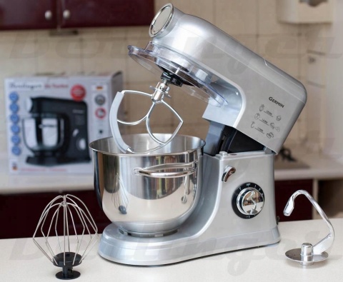 ROBOT KUCHENNY GERMIN 1500W PLANETARNY MIKSER 5,5L Z POKRYWA 4 MIESZADŁA