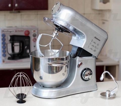 ROBOT KUCHENNY GERMIN 1500W PLANETARNY MIKSER 5,5L Z POKRYWA 4 MIESZADŁA