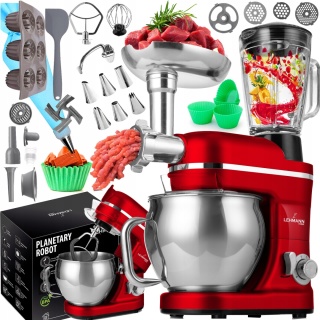 ROBOT KUCHENNY LEHMANN MASTIC 3000W 6 STOPNI PLANETARNY ZESTAW XXL IDEALNY