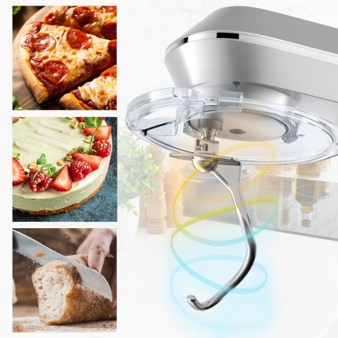 ROBOT KUCHENNY MALTEC MIKSER PLANETARNY MOC 2200W 6,5L 6 PRĘDKOŚCI + GRATIS