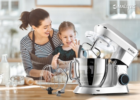 ROBOT KUCHENNY MALTEC MIKSER PLANETARNY MOC 2200W 6,5L 6 PRĘDKOŚCI + GRATIS