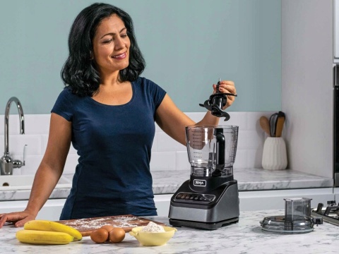 ROBOT KUCHENNY NINJA MIKSER 850W CZARNOSTALOWY 2,1L MIESZANIE TARCIE TURBO