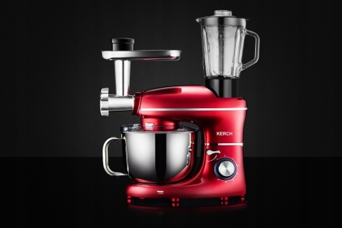 ROBOT KUCHENNY PLANETARNY KERCH ROTARY 4000W RED 6,2L WYTRZYMAŁY METAL GEAR