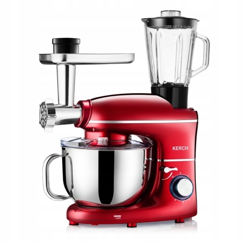 ROBOT KUCHENNY PLANETARNY KERCH ROTARY 4000W RED 6,2L WYTRZYMAŁY METAL GEAR