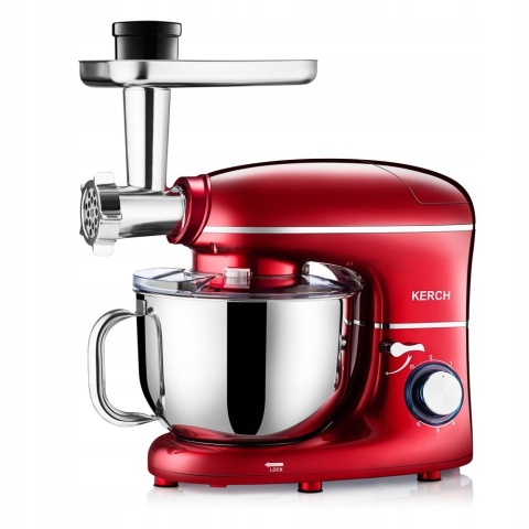 ROBOT KUCHENNY PLANETARNY KERCH ROTARY 4000W RED 6,2L WYTRZYMAŁY METAL GEAR