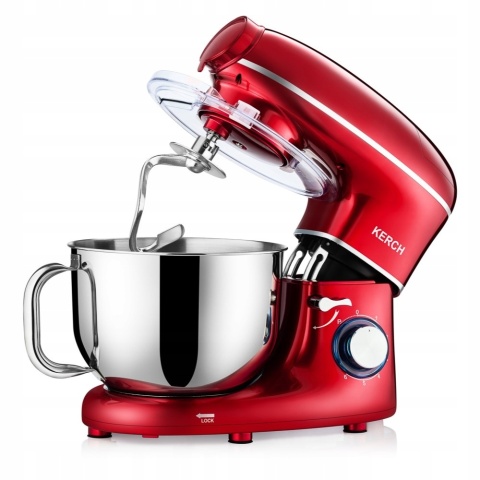ROBOT KUCHENNY PLANETARNY KERCH ROTARY 4000W RED 6,2L WYTRZYMAŁY METAL GEAR