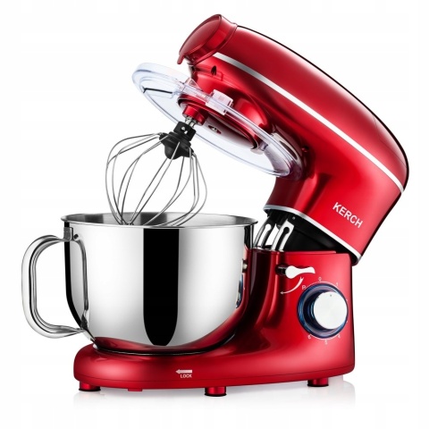 ROBOT KUCHENNY PLANETARNY KERCH ROTARY 4000W RED 6,2L WYTRZYMAŁY METAL GEAR