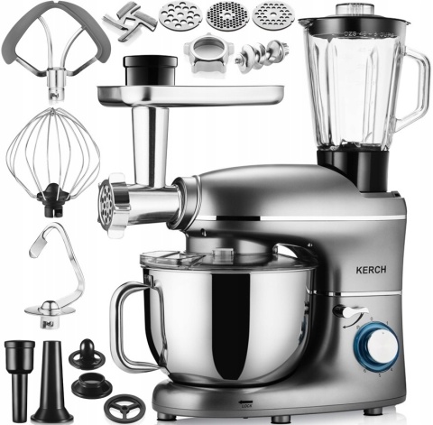 ROBOT KUCHENNY PLANETARNY KERCH ROTARY 6,2L 4000W METAL GEAR SYSTEM PULSE