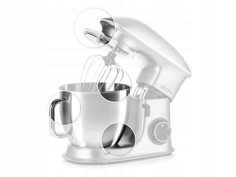 ROBOT KUCHENNY PLANETARNY ZEEGMA PLANET CHEF SZARY 2200W 6,5L 7-PRĘDKOŚCI