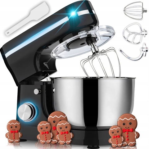 ROBOT KUCHENNY RETOO 3200W 6L PLANETARNY 3W1 - HAK, MIESZADŁO I TRZEPACZKA