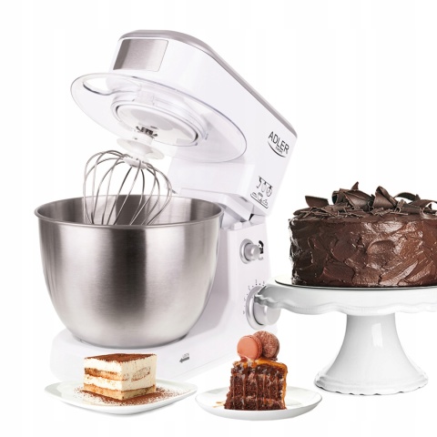 ROBOT PLANETARNY ADLER 4216 1000W 6 PRĘDKOŚCI 3 MIESZADŁA DUŻA MISA 4L