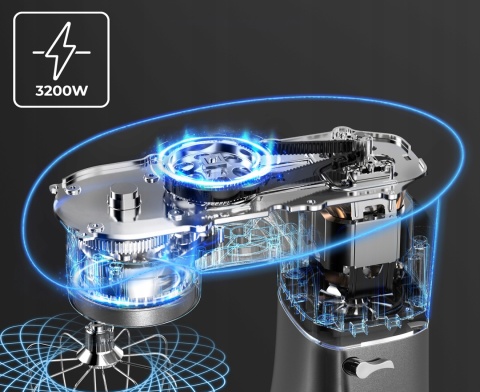 ROBOT PLANETARNY KUCHENNY 3200W 6W1 MISA 6,2L ZESTAW Z BLENDEREM HAK MIKSER