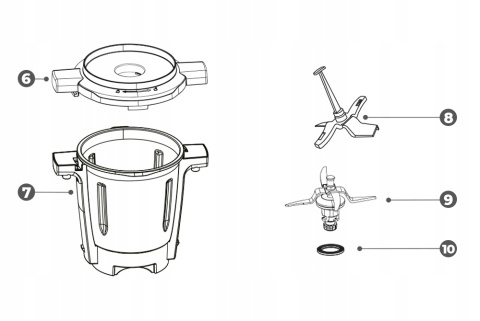 WIELOFUNKCYJNY ROBOT KUCHENNY COBBO 7 SMART-I WI-FI 12 PROGRAMÓW 10,1 EKRAN