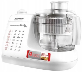 WIELOZADANIOWY ROBOT KUCHENNY KASIA 800W 3 PRĘDKOŚCI MIKSER MALAKSER TARCZE