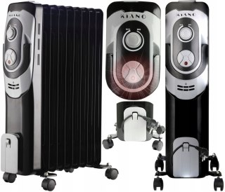 Grzejnik Olejowy Kiano: 2000W, Termostat, Energooszczędny, Timer, Cicha Praca
