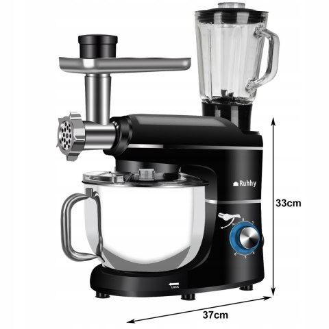 Robot Kuchenny Lehmann Planetarny: 1300W, 6 Prędkości, Misa 5L, Blender 1.5L, Puls