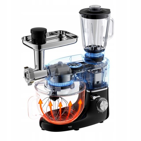Robot Kuchenny Lehmann Planetarny: 1300W, 6 Prędkości, Misa 5L, Blender 1.5L, Puls