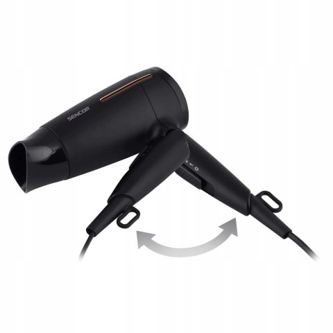 Suszarka Do Włosów Czarna Końcówka Sencor Shd 0045Bk 1600W Mała Turystyczna