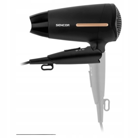 Suszarka Do Włosów Czarna Końcówka Sencor Shd 0045Bk 1600W Mała Turystyczna