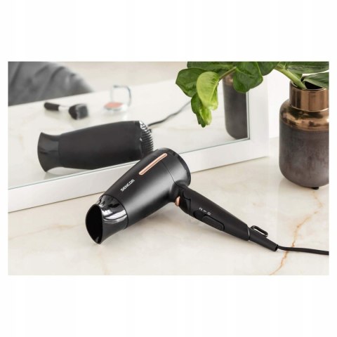 Suszarka Do Włosów Czarna Końcówka Sencor Shd 0045Bk 1600W Mała Turystyczna