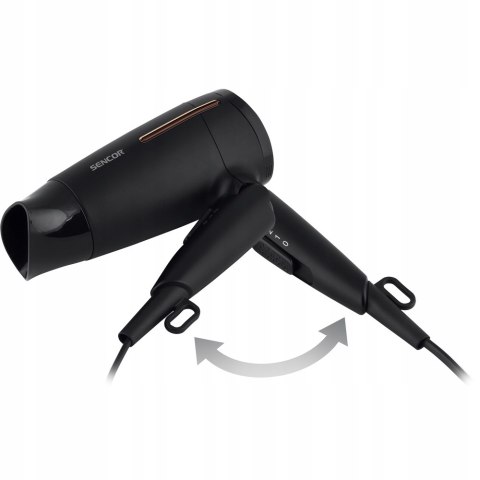 Suszarka Do Włosów Czarna Końcówka Sencor Shd 0045Bk 1600W Mała Turystyczna