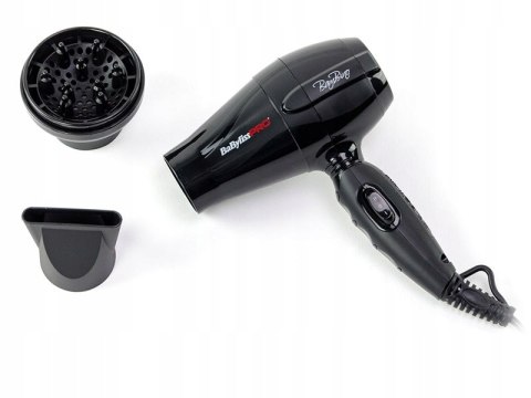 Suszarka Do Włosów Czarna Mocna Babyliss Pro Bambino Bab5510e 1200W Mała