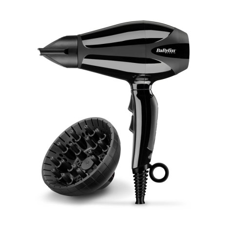 Suszarka Do Włosów Czarna Z Dyfuzorem Mocna Babyliss 6715De 2400W