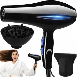 Suszarka Do Włosów Pro Jonizacja Mocna Dyfuzor Koncentrator Moc 1200 W