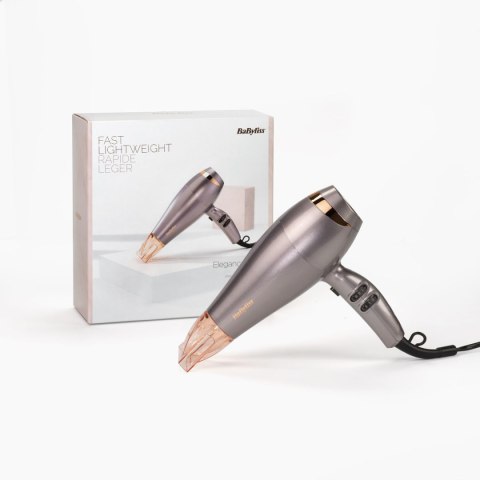 Suszarka Do Włosów Srebrna Metaliczna Z Końcówką Babyliss Elegance 5336Npe