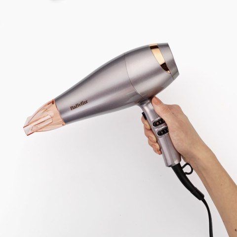 Suszarka Do Włosów Srebrna Metaliczna Z Końcówką Babyliss Elegance 5336Npe