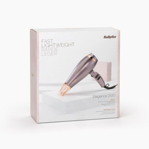 Suszarka Do Włosów Srebrna Metaliczna Z Końcówką Babyliss Elegance 5336Npe