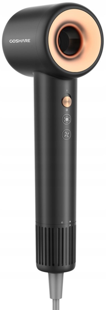 Suszarka Do Włosów Z Trzema Końcówkami Coshare Superflow1 Pro Czarny Mocna