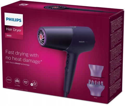 Suszarka Philips Z Koncowkami Dyfuzor Mocna Wytrzymała Seria 5000 Bhd514/00