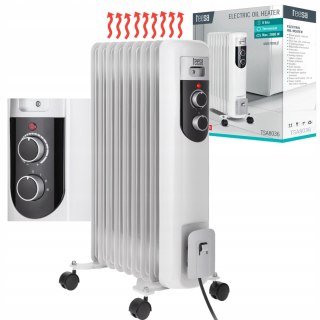 Grzejnik olejowy Teesa TSA8036, 2000 W, 9 żeber, termostat, 3 tryby