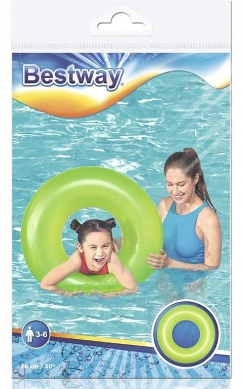 36024 Koło Dmuchane Kółko Do Pływania Dla Dzieci 76 Cm Bestway Dwa Kolory