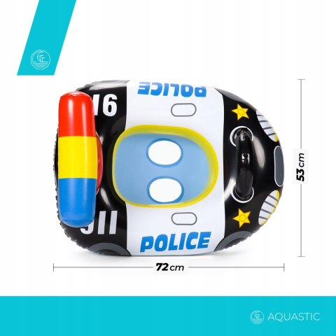 Aquastic Koło Kółko Dmuchane Do Basenu Do Wody Do Pływania Dzieci Policja